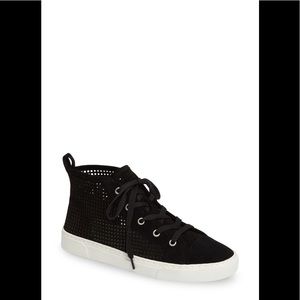 1.State Dulcia Perforated High-Top Leather Sneaker